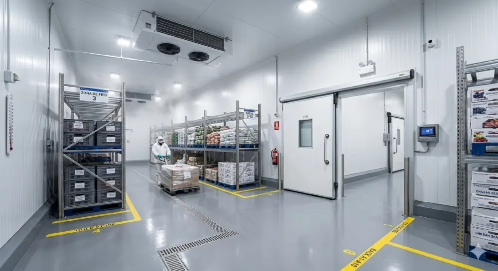 Camara de frio profesional construida por Chillan Construye
